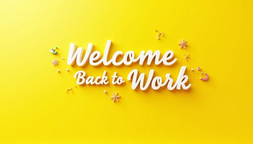 300+ Best “Welcome Back to Work” Messages to Boost Morale 