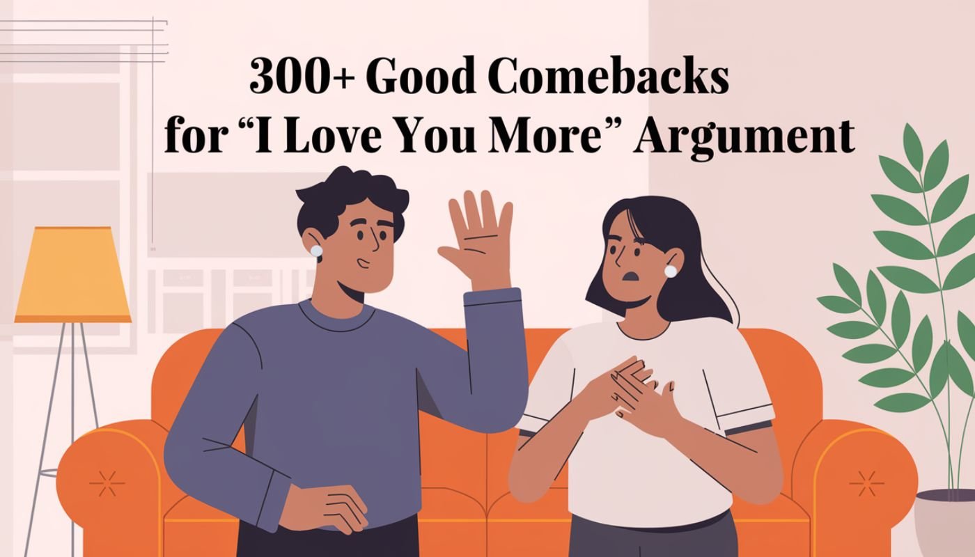 300+ Good Comebacks For “I Love You More” Argument