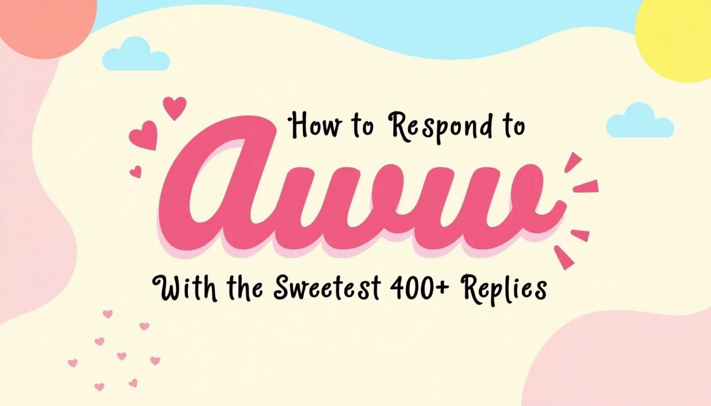 How to Respond to “Aww” with the Sweetest 400+ Replies