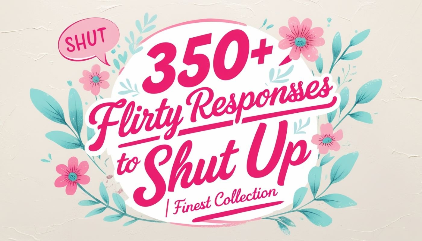 350+ Flirty Responses To Shut Up Finest Collection