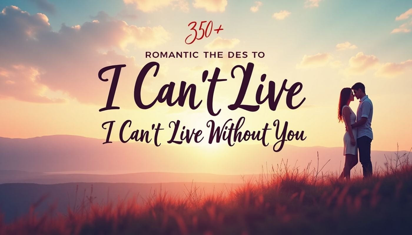 350+ Romantic Replies To “I Can’t Live Without You”