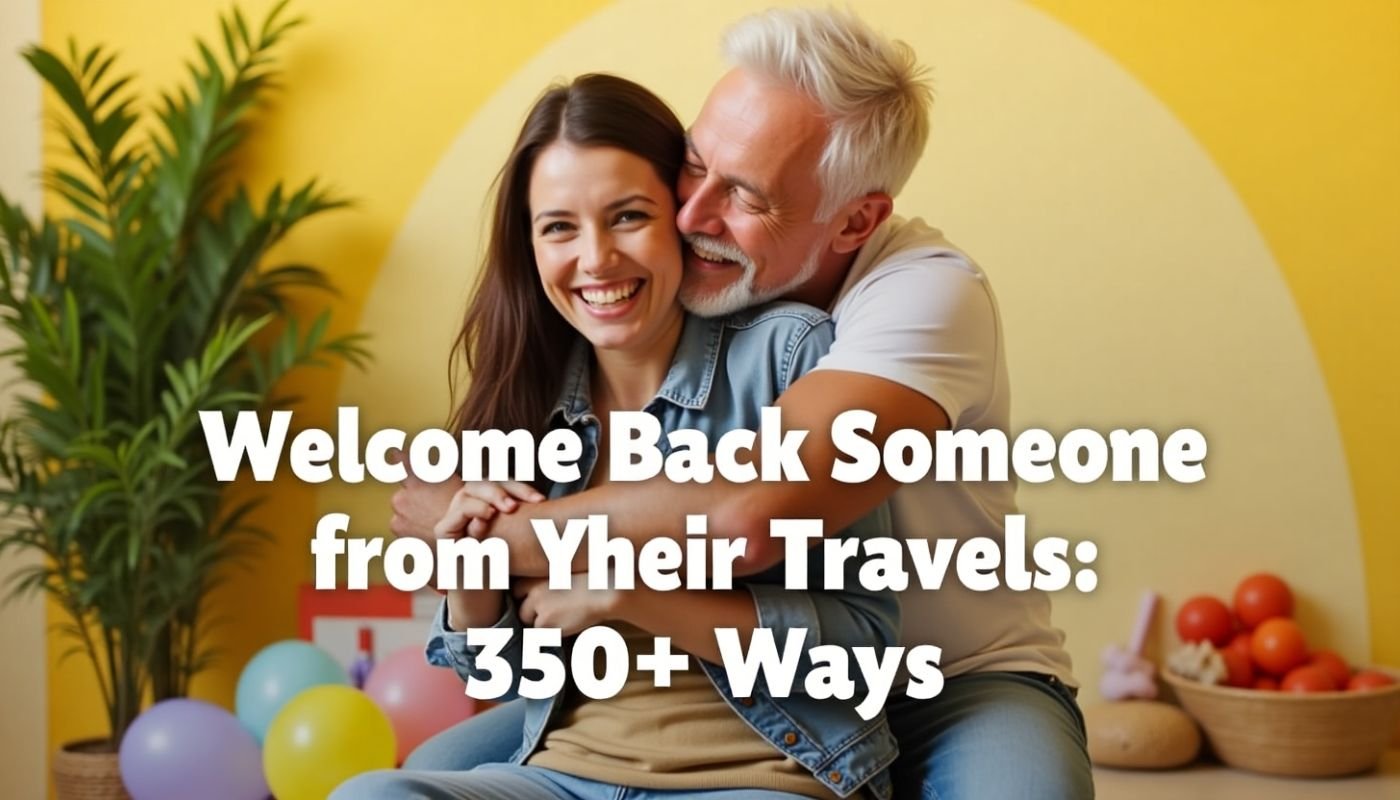 Welcome Back Someone from Their Travels 350+ Ways